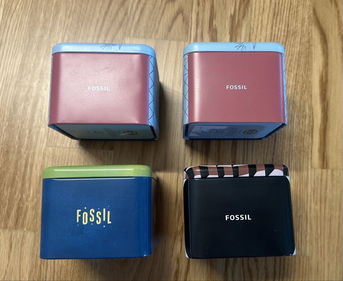 Scatole porta orologi: 4er Set Fossil Uhrenboxen – Nuovo (secondo la descrizione) da Oberentfelden venduto da feschli89 1