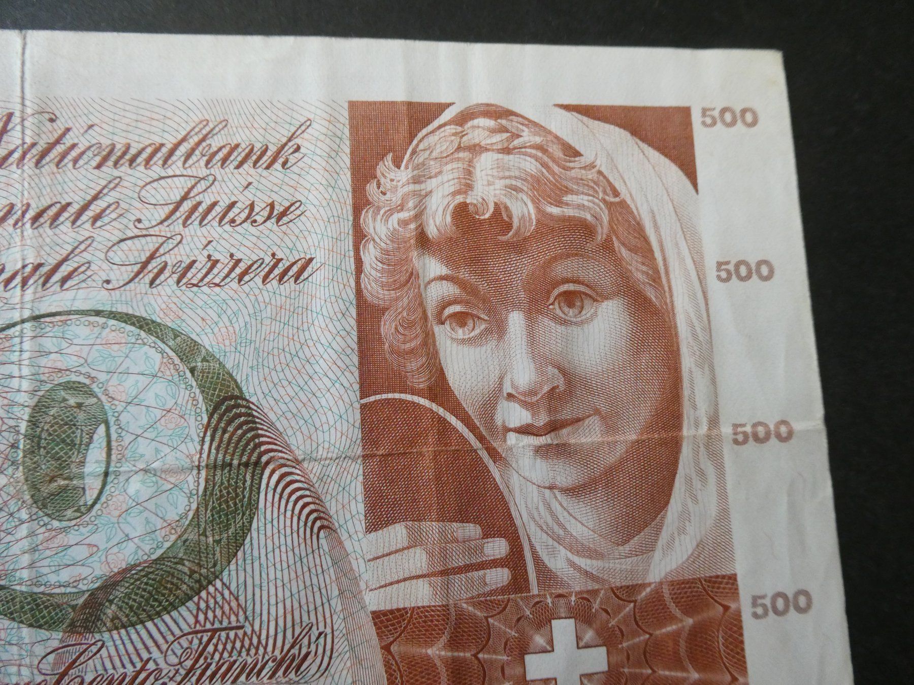 Banconote: Schweiz 1972, 500 Franken – Usato da Hinterforst venduto da rohusri 5