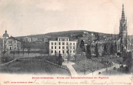 Gruss aus ZÜRICH-UNTERSTRASS 1907 - uralter Ansichtskarte