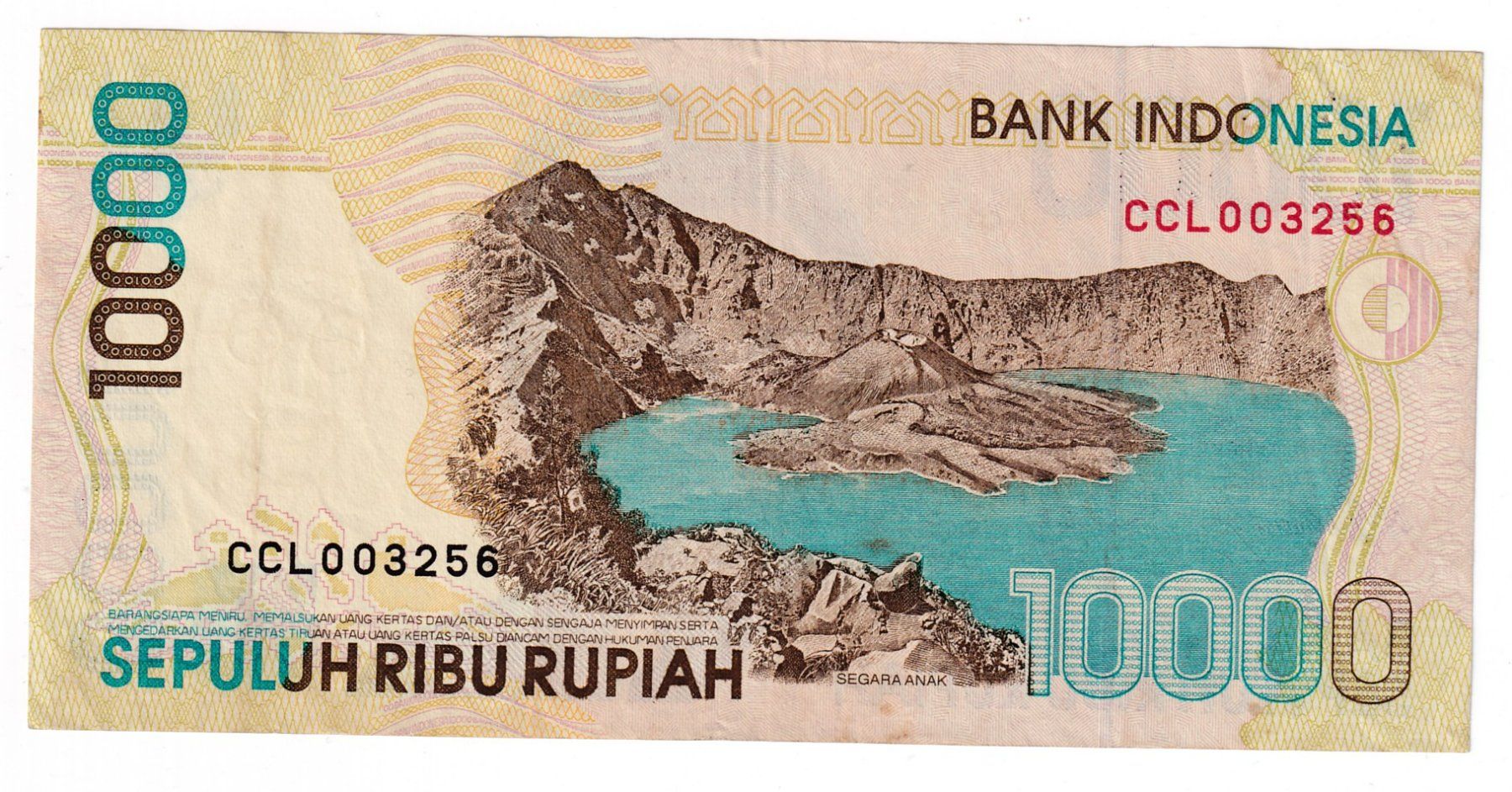 Banconote: Indonesien 10000 rupiah 1998vorz+ – Usato da Neuchâtel venduto da karlpierrino 1