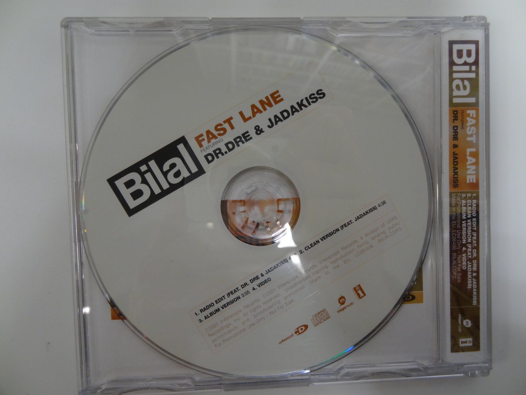 CD: Bilal - Fast Lane feat. Dr. Dre & Jadakiss, CD – Usato da luzern venduto da musicandart 1
