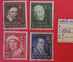 3453D) BRD, 143-46, Helfer der Menschheit ⊙ Kt. 170.-