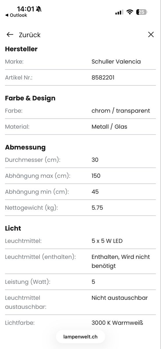 Lampadari & plafoniere: Edle LED Hängeleuchte mit Garantie, dimmbar – Usato da Hochdorf venduto da rem_qwr9 5