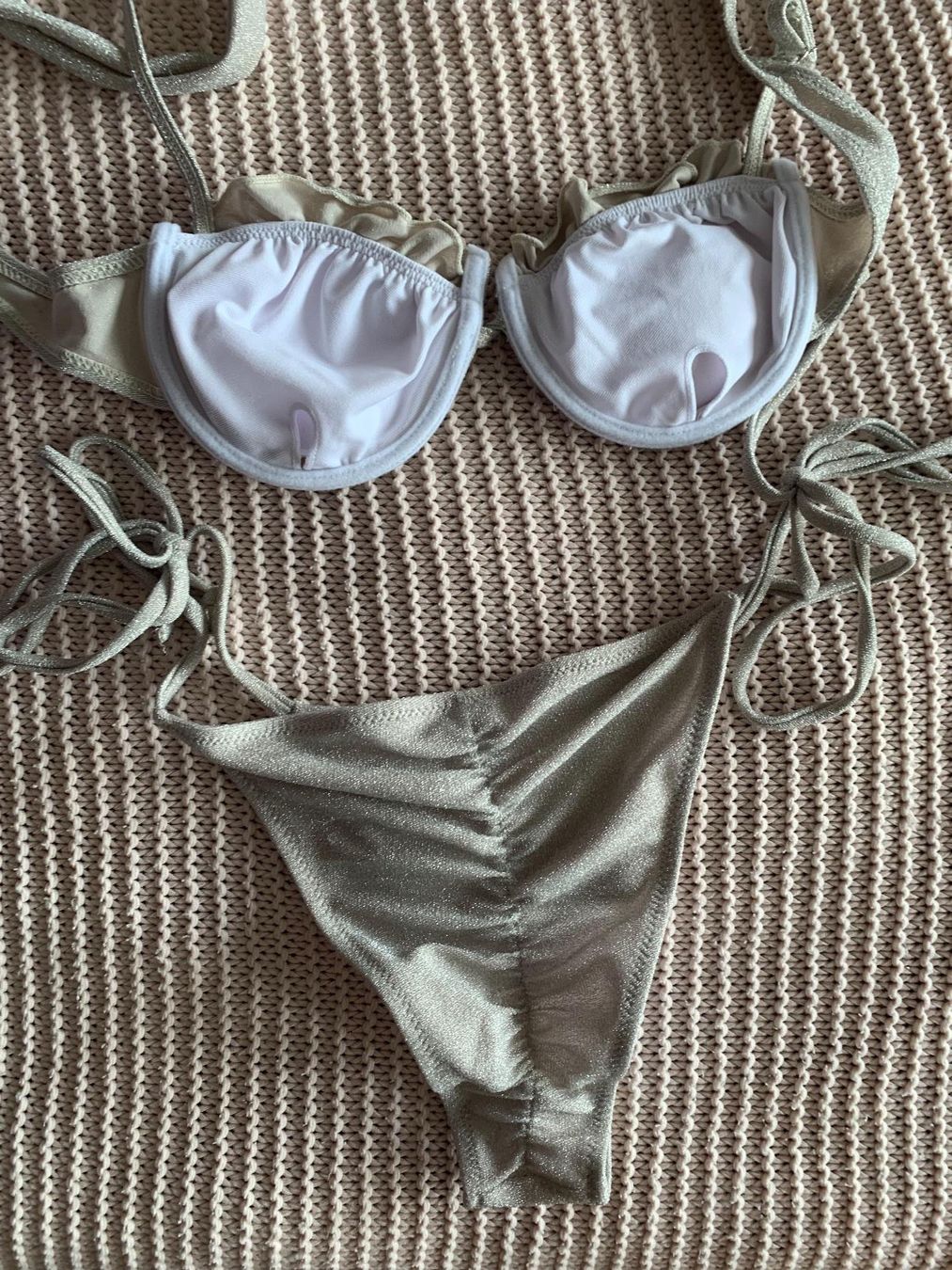 Costumi da bagno & Bikini: Maillot de bain argenté – Usato da Montreux venduto da Izapeche811 1
