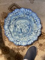 Grand plat en faïence Majolique début XIXe siècle