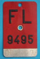 VELONUMMER FL  9495 OLDTIMER VELO SAMMLER