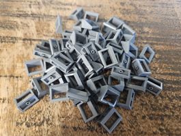 lego 2432 lot de 65 pièces Dark Bluish Gray Tile,