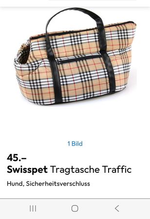 Hund 🐕Swisspet Tragetasche Traffic: Neu!