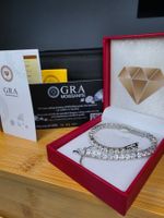 Bracelet argent avec diamants moissanite de 5,8 ct certifiés