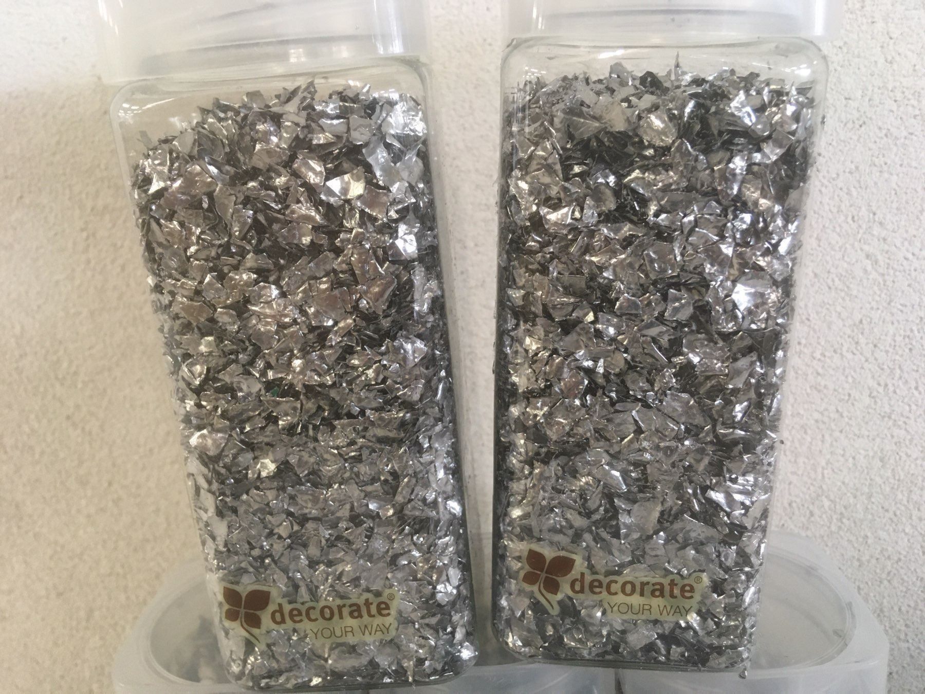 Tutte le decorazioni: Glitter-Deko-Flocken, silber, 6 Dosen – Nuovo (secondo la descrizione) da Zürich venduto da liquidation-cobra 1