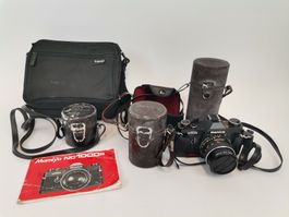 MAMIYA NC1000S und 3 Objektive mit Tasche