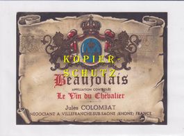 Etikette - Beaujolais "Le Vin du Chevalier" /bd