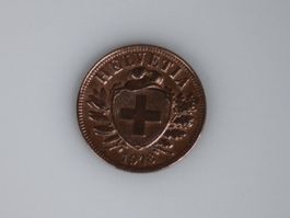 2 Rappen Schweiz 1918 – Alte Helvetia Münze