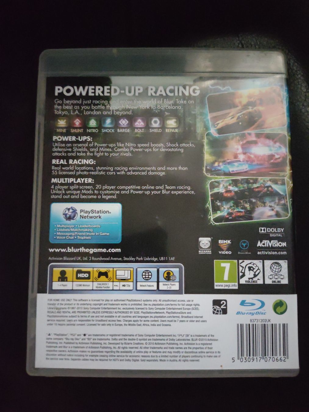 Sony Giochi: Jeu PS3 BLUR - Course Arcarde Rapide  – Usato da fribourg venduto da GameSpot 1
