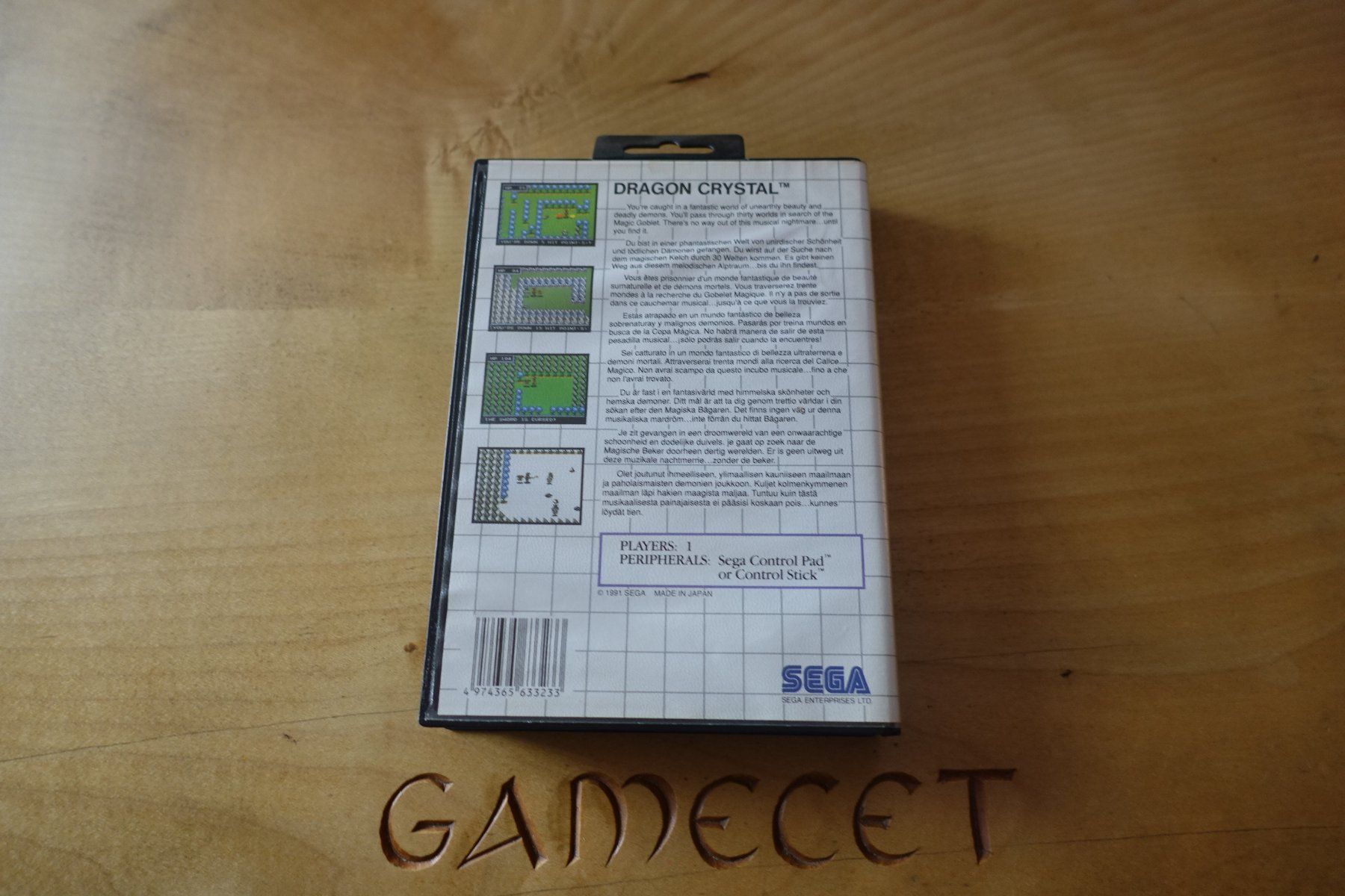Sega Jeux: Dragon Crystal - Sega Master System – D'occasion à Steinach par Gamecet 2