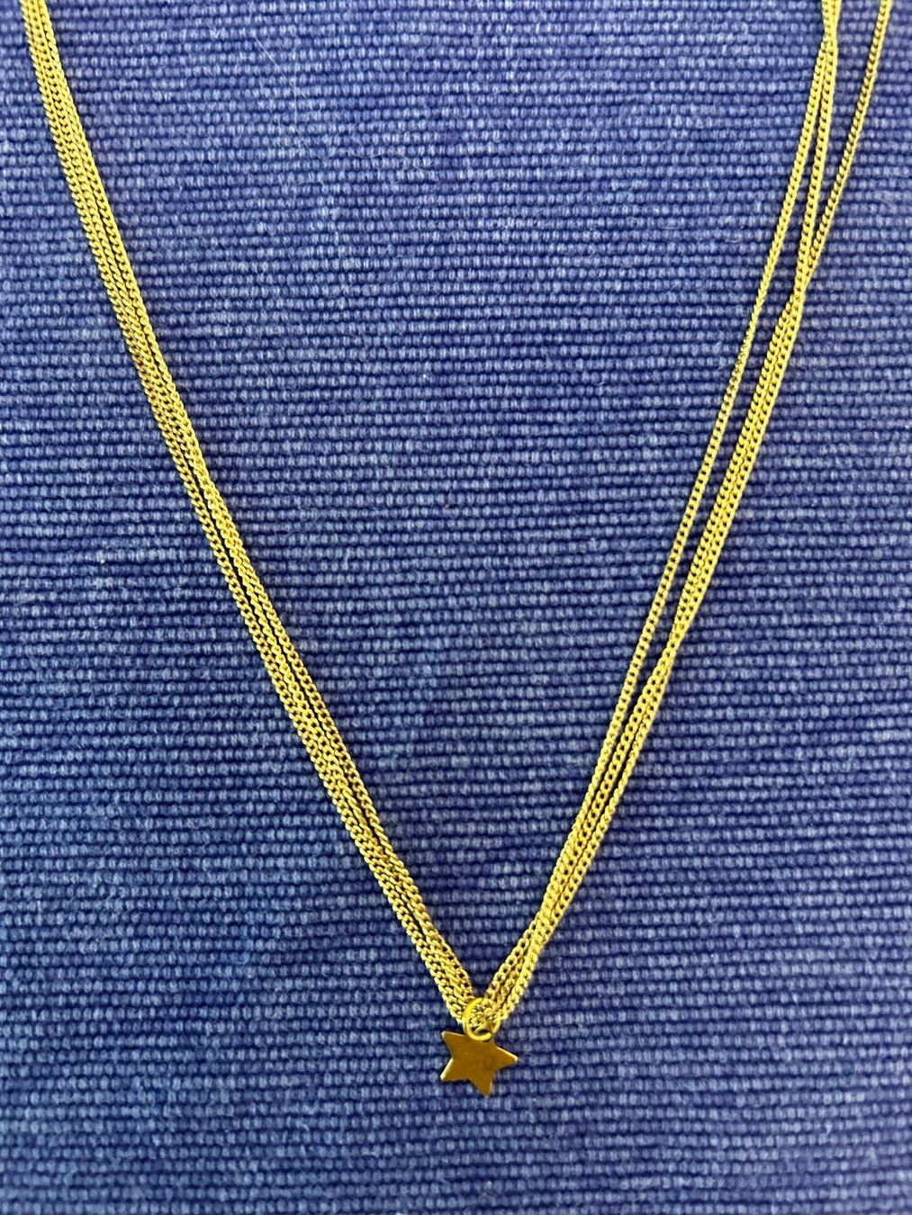 Maison Scotch Catenine: Maison Scotch: Kette mit Stern goldfarbig – Nuovo (secondo la descrizione) da Basel venduto da Interstellar85 1