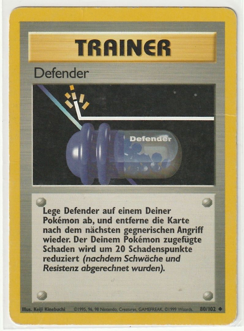 Pokémon Carte collezionabili: Pokémon 1999 Defender (80/102), Base Basis Set – Usato da Biel/Bienne venduto da historian-198