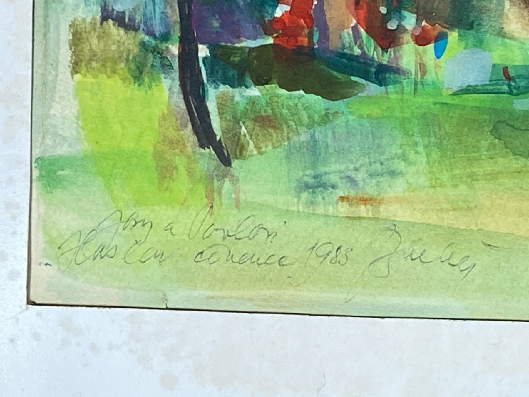 Gemälde: Jaroslav Bartos (1926) Aquarell original – Gebraucht aus Vaduz von Unikate-Markt 1