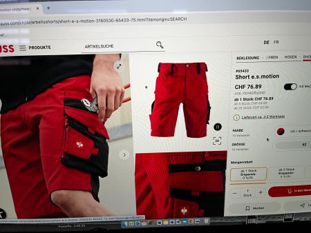 2 neue Engelbert Strauss Shorts e.s.motion 42 rot/schwarz