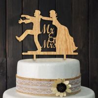 NEU Topper Holz Hochzeit MR & MRS - Hochzeitstorte - 2021076