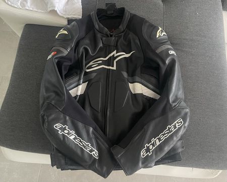 Alpinestars Motorrad Lederjacke – Grösse 56 – Schwarz