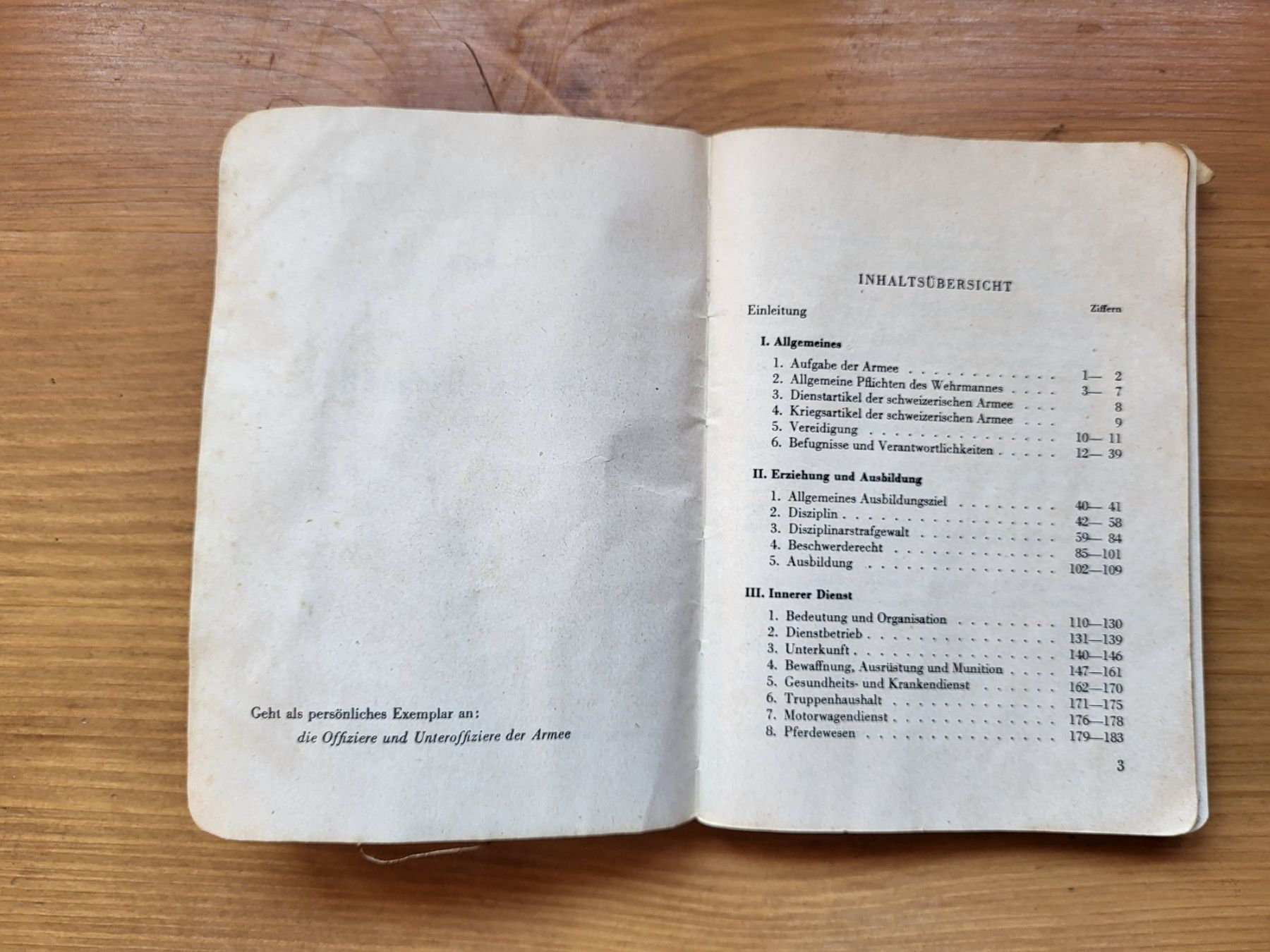 Libri: Schweizer Armee Dienstreglement – Usato da Seon venduto da rom_gd6f 2