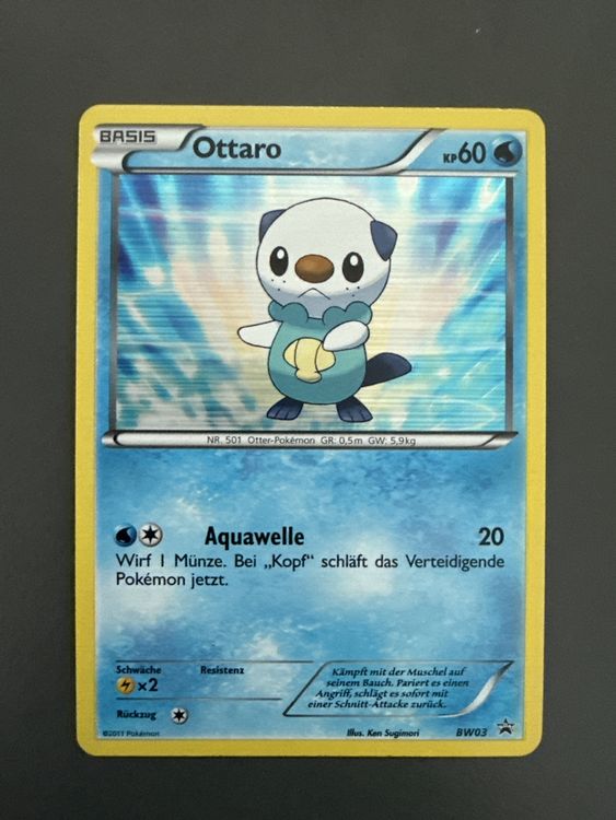 Pokemon Ottaro Promo DE Schwarz & Weiss (Gebraucht) in Sulgen für CHF 2 ...