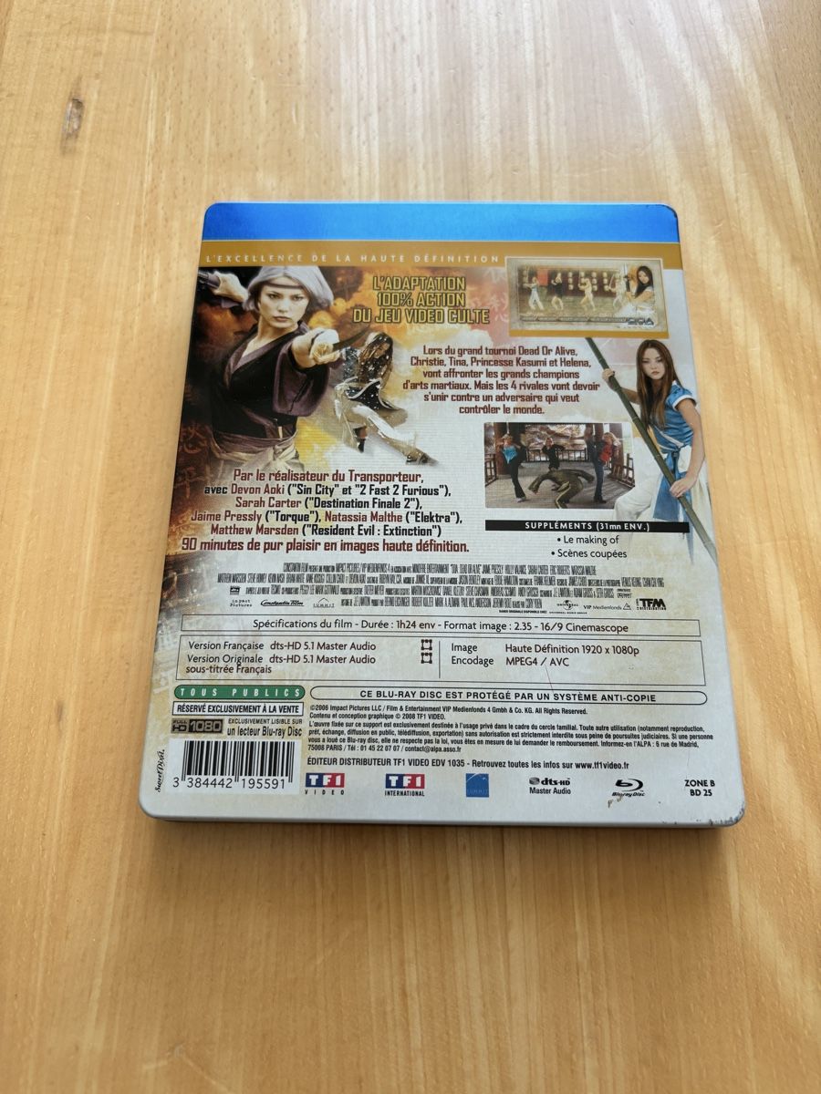 Tutti i DVDs: Dead or Alive - DOA - Steelbook - Blu-ray French – Usato da Luzern venduto da Armastra 1
