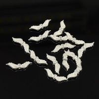 Flügelperlen Silber 7x23x3mm / 20Stück