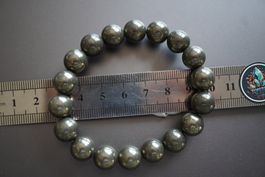 Pyrit     ca10mm Kugel Armband   ab  1.-   Auktion