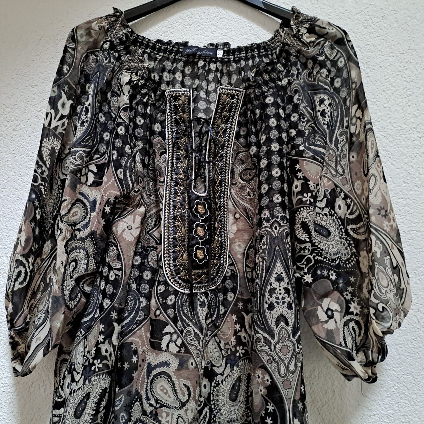 Camicette: Sommer Bluse Tunika, Gr. M/L, 95% Viskose – Nuovo e nell'imballaggio originale da Frauenfeld venduto da Andadaa 1