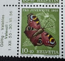ST170) J159.2.02, Abart grosse Retouche postfrisch