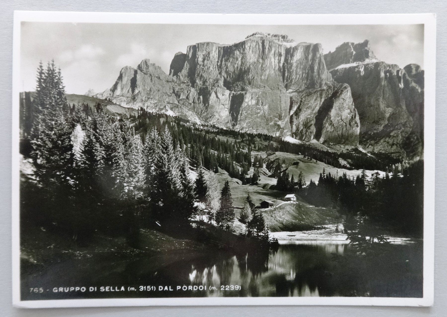Cartoline postali: Gruppo di Sella dal Pordoi – Usato da Fétigny venduto da Billy2miny