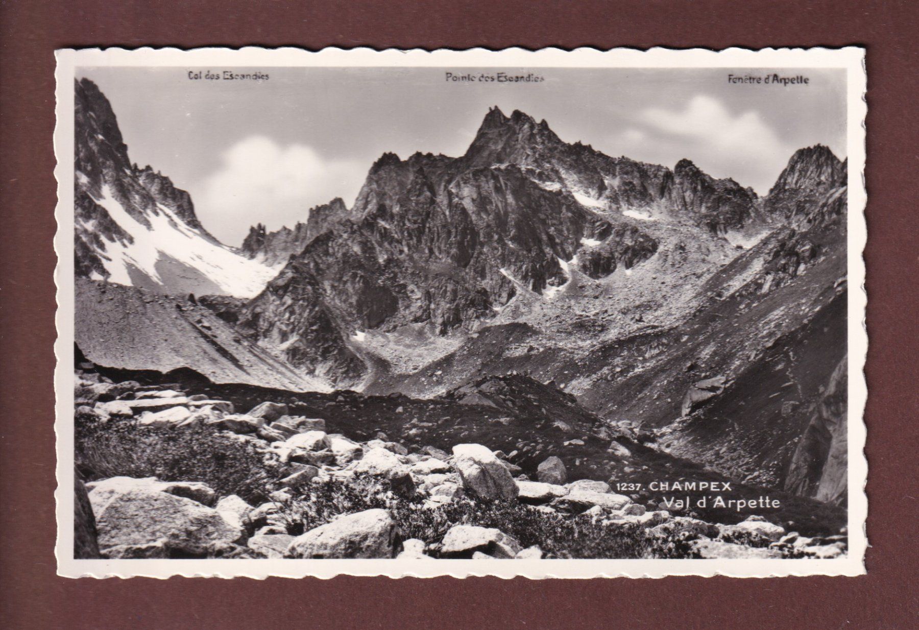 Cartes postales: CHAMPEX - Val d'Arpette – D'occasion à Pully par nicecards-shop