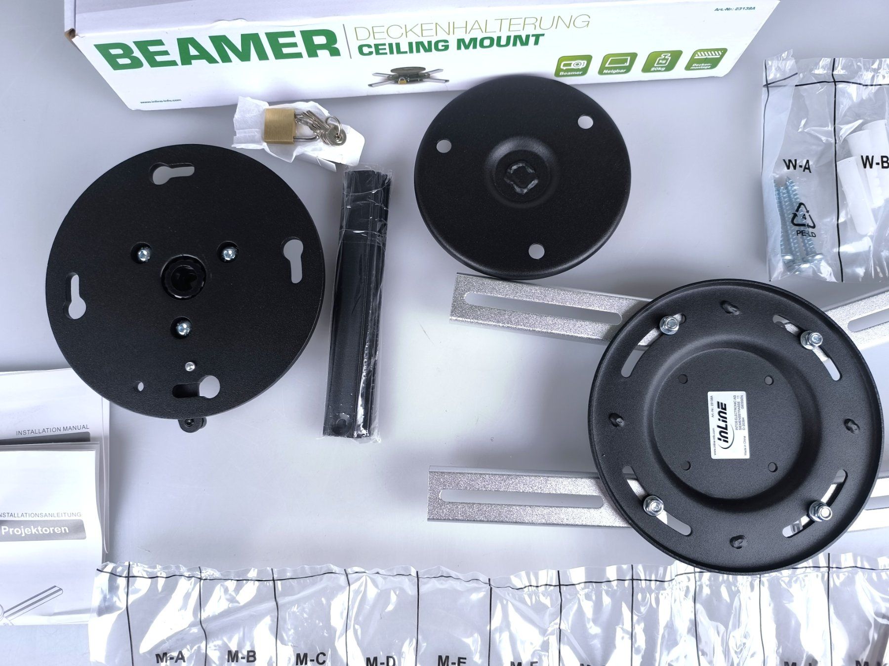 Supporti a parete: INLINE Beamer Deckenhalterung (23138A) - OVP – Usato da Rüti ZH venduto da Restwert_Rueti_ZH 4