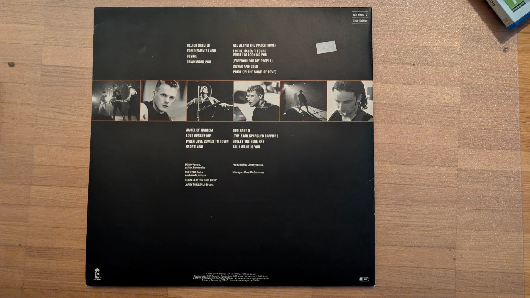 Dischi in vinile: Rattle & Hum - U2 Vinyl Record Schallplatte – Usato da Hünenberg See venduto da SpecialEditionGaming 1