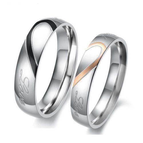 Anelli: 2 Herz Trauring Ehering Verlobungsring Ring Bague US 7 + 10 – Nuovo (secondo la descrizione) da Prilly venduto da ilyria73