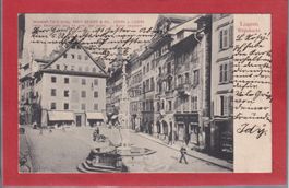 Luzern - Weinmarkt / Seidenstoff - Fabrik A. Grieder