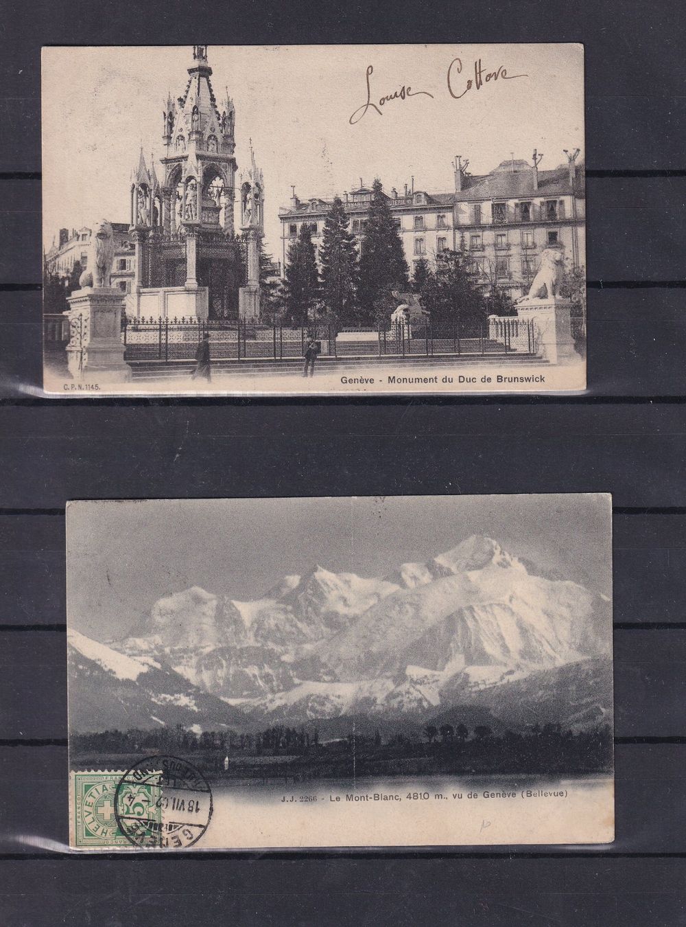 Cartoline postali: Cartes postale GENEVE   circulées – Usato da Nyon venduto da an54 2