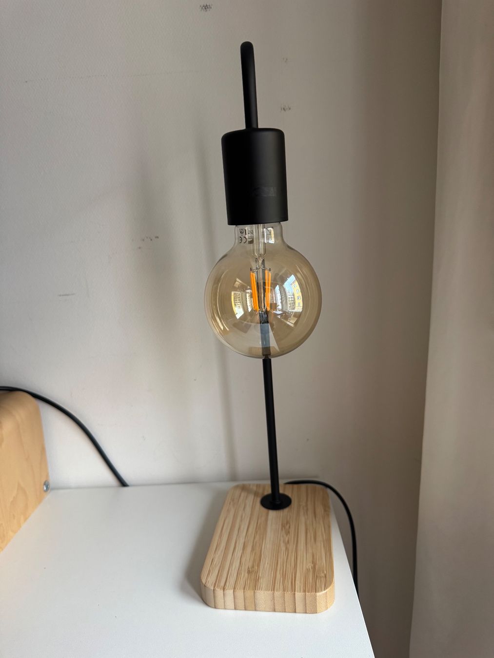 Lampen: Table lamp, black/bamboo – Gebraucht aus Zürich von let_l7hl 3