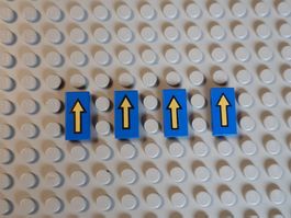 LEGO Classic Space - Bedruckte Fliesen - 3069p06 (Lot 8)