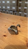 Dekorative Schwanenfigur aus Metall, Vintage Deko