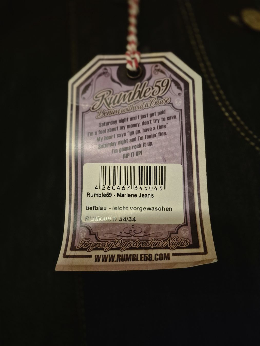 Jeans: Rumble59 Marlene Jeans  – Nuovo (secondo la descrizione) da Bern venduto da san_kcw5 3