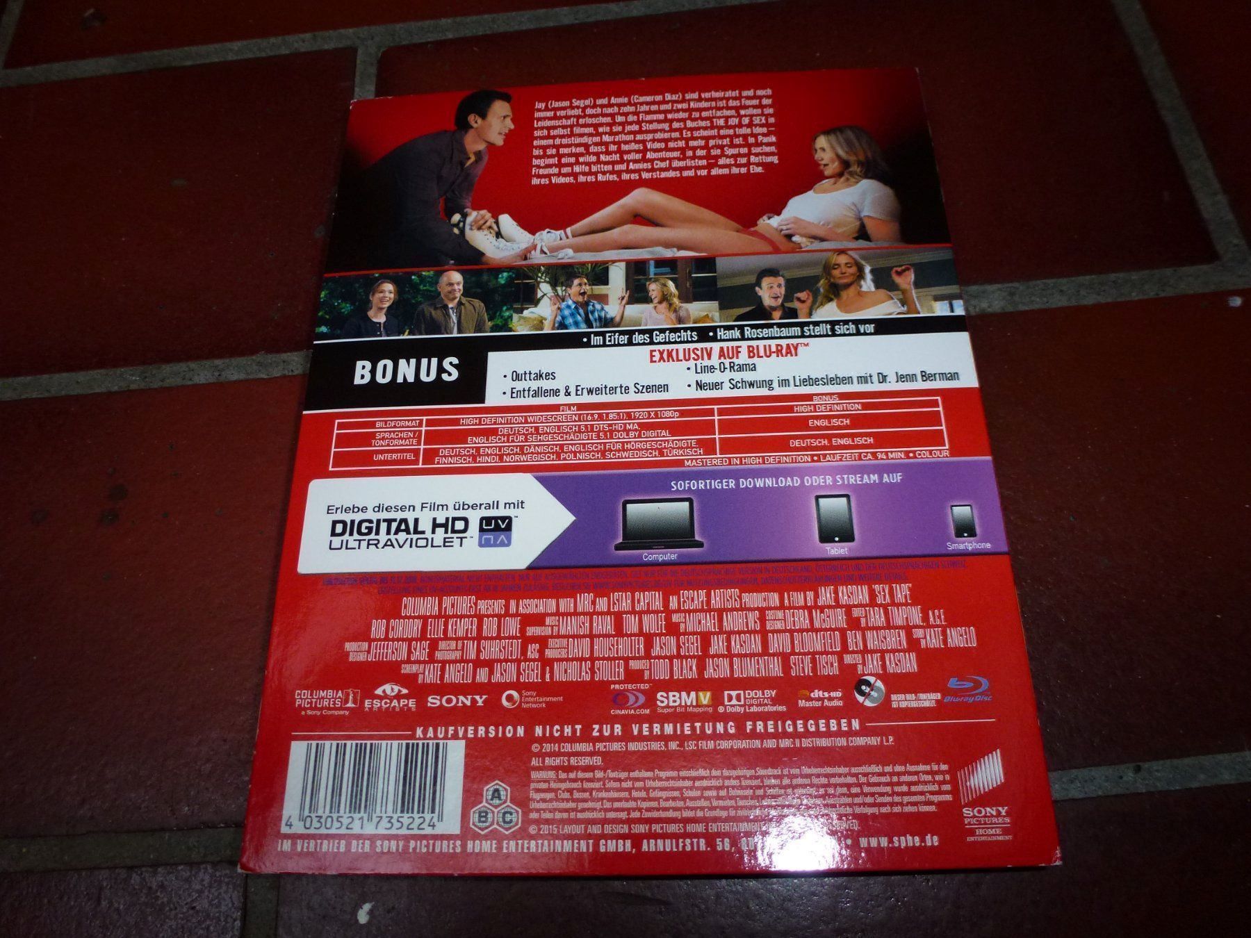 Tutti i DVDs: Sex Tape BLU-RAY – Usato da Olten venduto da Disc-Verkauf 1