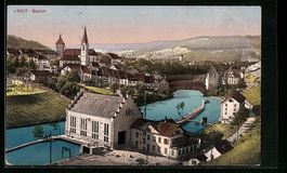 Baden, Blick über die Dächer der Stadt