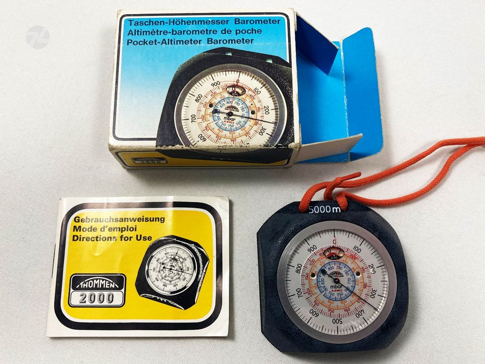Thommen 5000 m Höhenmesser Altimeter Barometer OVP + Manual Kaufen