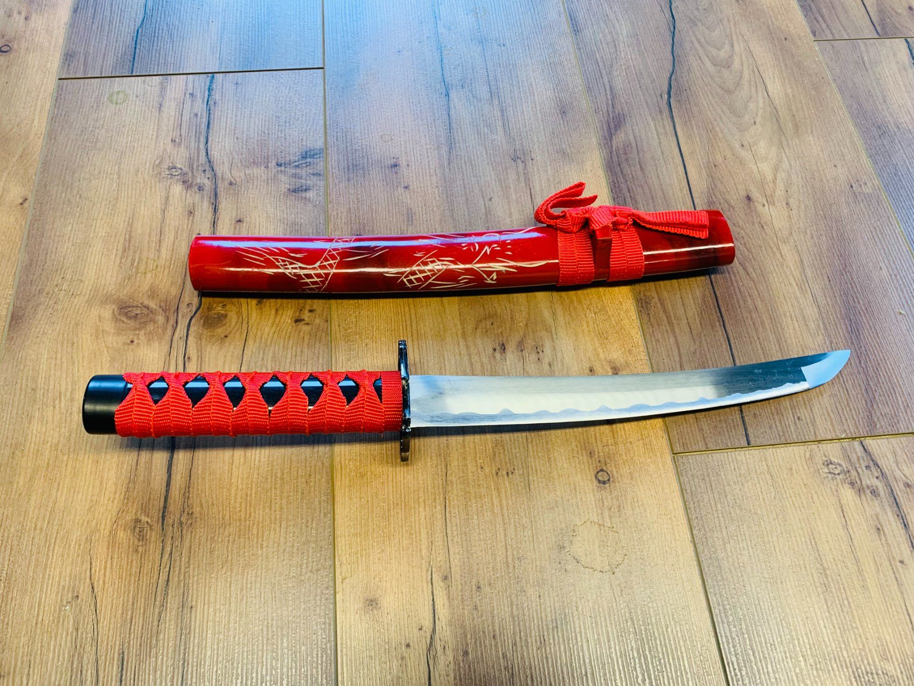 Arte internazionale: Samurai Katana Schwert Tanto 50cm RED – Nuovo e nell'imballaggio originale da Bergdietikon venduto da shopAgent 4