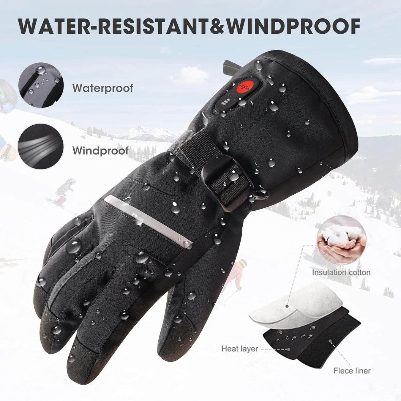 Guanti & manicotti: Beheizbare Ski Handschuhe elektrisch wasserdicht S – Nuovo e nell'imballaggio originale da Suhr venduto da SchnapperCH 3