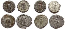 lot 4 römische silber münzen (2-3 Jhr n.Chr)