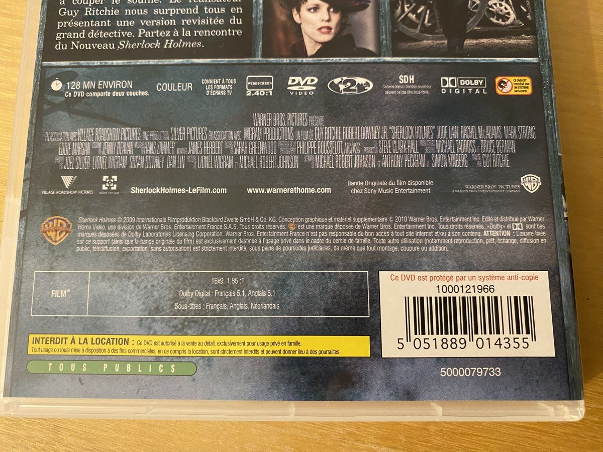 Tutti i DVDs: Sherlock Holmes DVD – Usato da Biel/Bienne venduto da mymou12 2